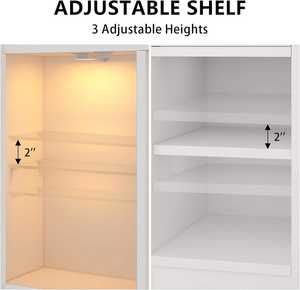 <span class=keywords><strong>Table</strong></span> <span class=keywords><strong>de</strong></span> toilette moderne en bois pour chambre à coucher avec éclairage RGB, 6 tiroirs, grand miroir, station <span class=keywords><strong>de</strong></span> charge et fonctions réglables - Product Image 3