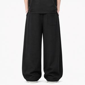 Pantalon de survêtement ample gris pour homme avec imprimé personnage d'anime, taille élastique avec cordon de serrage, respirant, écologique, poids moyen, 100 % coton - Product Image 4