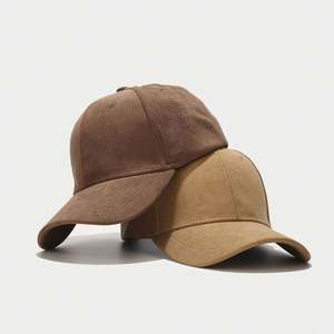 Gorra de béisbol de gamuza cálida para otoño e invierno, con visera, para deportes al aire libre y viajes, personalizable - Product Image 2