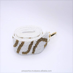 Correa de Bolso Personalizada Bordada a Mano con Cuentas de Semillas, Duradera y a la Moda, Venta al por Mayor, Exportaciones PR - Product Image 2