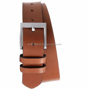 Cinturón Casual de Cuero Genuino Natural Color Bronceado para Hombre 2026 con Hebilla de Pasador Vintage, Alta Calidad, Longitud Personalizada, Gran Venta - Product Image 3