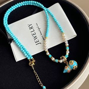 Collar de Clavícula de Plata de Ley S925 de Alta Gama para Mujer con Colgante de Perla Natural de Agua Dulce Barroca Original, Accesorio de Moda - Product Image 1