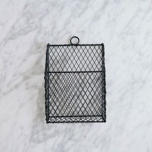 Metal Wire <b>Storage</b> <b>Basket</b> <b>Rectangle</b> Hanging Simple Design Multi-Purpose Neatening Organizer - Product Image 3