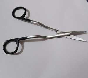 Biolex Stainless Steel Multi-Purpose <b>black</b> handle Scissors with Smooth <b>Edge</b> sharp cutting Silver Color Vintage Classic Design - Product Image 3