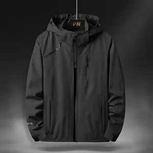 Vestes coupe-vent pour hommes, grande taille, imperméables et coupe-vent, 5XL 6XL - Product Image 2