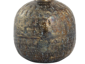 Florero antiguo de plata hecho a mano para hoteles y funciones Sangeet, jarrón de boda alto con textura en maceta de aspecto de metal real - Product Image 6