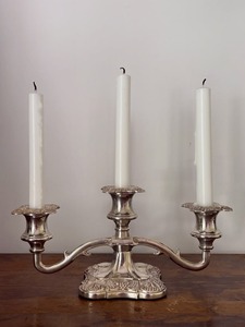 Antique Bronze Three Arm Candelabra Decorative Metal <b>Candle</b> Holder for Home Wedding Decoration - Product Image 2