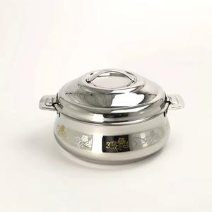 Cacerola elegante con cuerpo metálico exterior y estética moderna. Cacerola de acero de alta calidad diseñada según los estándares de exportación. - Product Image 1