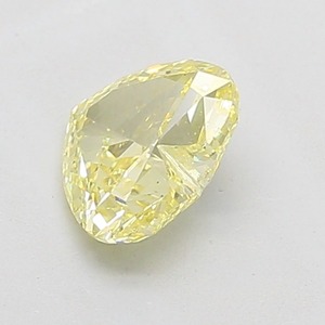 Diamant en forme de cœur jaune intense fantaisie de 1,01 ct, pureté VS2, taille excellente, diamant certifié pour bijoux fins et fiançailles - Product Image 2
