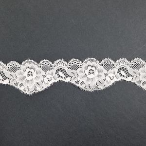 Encaje Elástico Ligero con Diseño Floral Festoneado, 6.5cm de Ancho, para Lencería, Vestidos y Decoración Nupcial - Product Image 4