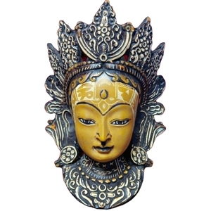 Máscara Tara, Artesanía de Resina Hecha a Mano, Decoración para el Hogar, Nepal, Budismo, Recuerdo Religioso - Product Image 5