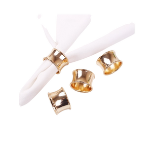 Modern Stainless Steel Napkin Rings Set of 6 Durable Hollow Design <b>Table</b> Decoration Party Accessory 4.5cm Width Napkin Ring - Product Image 3