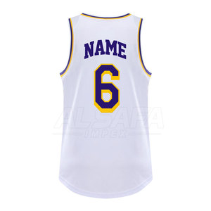 Nueva Llegada, Jersey de Baloncesto con Logotipo Personalizado Impreso, Tela 100% Poliéster, Jersey de Baloncesto a Precio Económico - Product Image 3