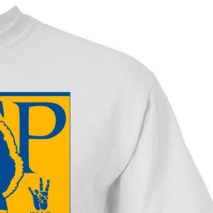 Camiseta de Algodón con Serigrafía Sigma Gamma Rho, Blanca, con Logotipo Personalizado, Estilo Griego, Prenda Casual de Moda para Hermandades - Product Image 5
