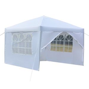 Practical White 3 X 3m Pop up Tent Waterproof Right Angle Folding with Two Doors and Two Windows - Product Image 4