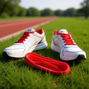 Laccio per scarpe ILAN 120 cm rosso piatto per sneakers e scarpe sportive - Product Image 2