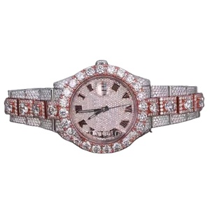 2026 Sliver Moissanite นาฬิกากลไกคุณภาพเยี่ยมนาฬิกาข้อมือ hip hop หรู QUARTZ เศรษฐี - Product Image 1