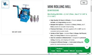 Mini Rolling Mill Jewelry <b>Tool</b> 2 5 7 <b>Roll</b> Wire Sheet Forming Machine Stainless Steel Gear Hand <b>Tool</b> | Item No GS-643 - Product Image 3