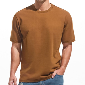 Camiseta de Manga Corta Texturizada Informal de Verano, Camiseta Extra Grande de Algodón Texturizado Informal de Verano, Conjunto de Camisetas de Mezcla de Algodón Extra Grande - Product Image 1