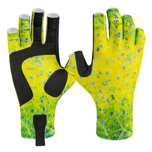 Gants de pêche en gros avec logo personnalisé, paume antidérapante, légers, séchage rapide, sans doigts – Fabricant - Product Image 1