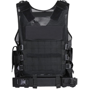 Chaleco Táctico de Protección Corporal para Exteriores, Camuflaje, Chaleco de Seguridad, Portaplacas Balístico, Chaleco con Peso Ajustable - Product Image 4