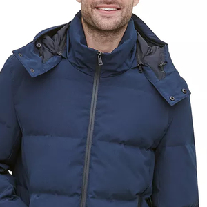 Veste matelassée d'hiver pour homme, en toile respirante, écologique, coupe-vent, col montant, design personnalisé, grande taille - Product Image 5