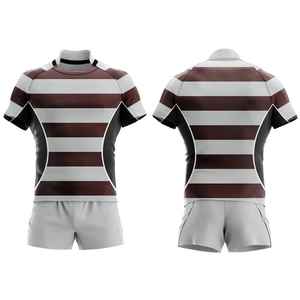 Jersey de Rugby Sublimado Personalizado, Cómodo, Transpirable, con Estampado, Uniforme Deportivo, Absorbe la Humedad, Precio Económico de Fábrica - Product Image 4