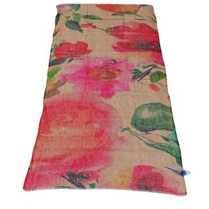 Mantón de lino modal 100% para mujer más vendido, diseño de bufanda moderno con estampado Digital innovador de textura suave de Argyle Floral botánico - Product Image 6