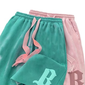 Pantalones Cortos Casuales para Hombre, Antiarrugas, de Secado Rápido, Impermeables, Transpirables, de Color Sólido, con Logotipo Bordado, Cintura con Cordón Ajustable, Corte Medio - Product Image 4