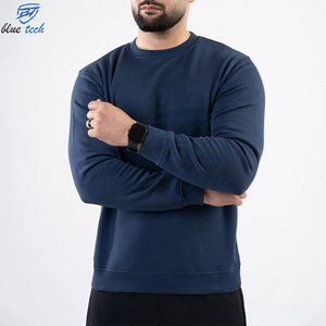 Sudadera de Cuello Redondo para Hombre, Corte Regular, Color Sólido, Tejido de Algodón, Estilo Casual para Otoño, Servicios OEM - Product Image 6