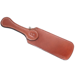 Paleta de cuero de vaca auténtico con bordes redondeados para un agarre cómodo - Product Image 1