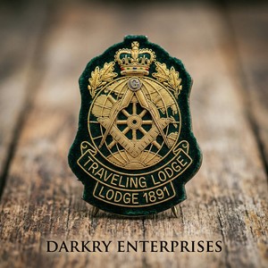 Fabricant de badges maçonniques personnalisés en fil d'or, emblèmes de regalia faits à la main, broderies et écussons uniformes pour les fraternités de voyage de 1891 - Product Image 1