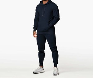 Ensemble de survêtement respirant imprimé pour homme, idéal pour le fitness, la gym et la course à pied, séchage rapide, 100 % coton molletonné, collection Printemps - Product Image 1
