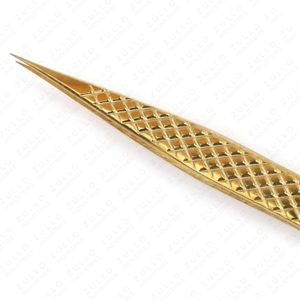 Premium I Shape Stainless Steel Eyelash Extension Tweezers with Diamond Grip Classic Pointed Applicator for <b>Lash</b> Extensions - Product Image 6