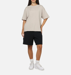 เสื้อยืดโอเวอร์ไซส์สีเบจผ้าฝ้ายใหม่ล่าสุดสำหรับผู้หญิงจากปากีสถาน ผลิตแบบ OEM/ODM เสื้อยืดหลวมๆ สไตล์ลำลองสำหรับผู้หญิง - Product Image 3