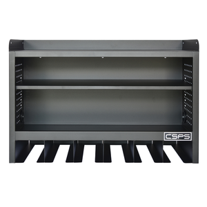 Armario de Herramientas Moderno CSPS Negro Mate de 76.5x30x50cm, Montado en Pared, Acero con Recubrimiento en Polvo, Panel Perforado para Almacenamiento en Garaje, Capacidad de Carga de 125KG - Product Image 5