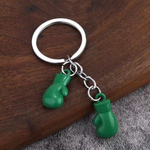 Llavero de Guante de Boxeo Verde, Plástico, Unisex, Accesorio Deportivo - Product Image 1