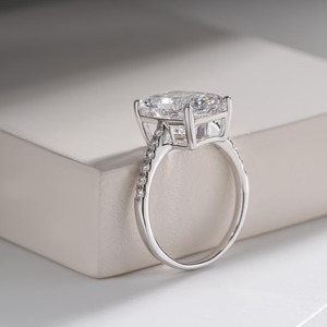 Elegant <b>Diamond</b> <b>Ring</b> for Women White Silver Plated Anniversary Gift Jewelry Available at Affordable Price - Product Image 1