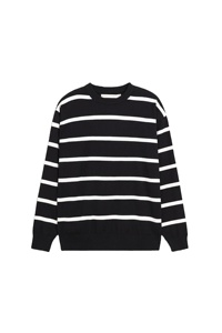 Pull en maille jacquard gaufré anti-boulochage pour homme, col rond, en coton/spandex, personnalisable selon votre design, faible MOQ - Product Image 2