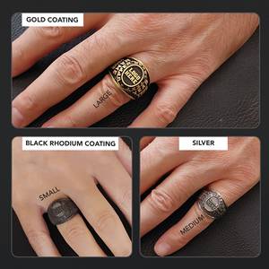 แหวนสั่งทำ BOJ รุ่น 010 สลักชื่อและโลโก้ตามสั่ง แหวนเงินแท้ 925 ชุบทอง ดีไซน์ทำมือ ราคาพิเศษ - Product Image 4