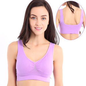 Soutien-gorge de sport sans fil push-up pour femmes, avec coussinets amovibles, idéal pour la course, la gym, le yoga et le sommeil - Product Image 3