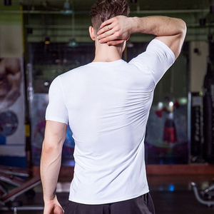 Hot Selling <b>Men</b> <b>Compression</b> T-<b>Shirts</b> Basketball Running Short Sleeve Quick Drying Fitness Tight Tops - Product Image 5