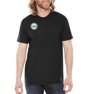 เสื้อยืดยูนิเซ็กซ์ 65% โพลีเอสเตอร์ 35% คอตตอน เนื้อผ้านุ่ม เสื้อยืดริงสปันสำหรับผู้ใหญ่ เสื้อยืดแขนสั้นทรงเข้ารูปลำลองสำหรับผู้ชาย Next Level - Product Image 2