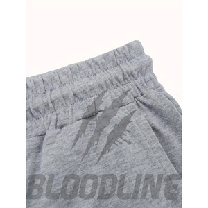 Pantalones Cortos Deportivos Negros de Secado Rápido para Hombre, Cintura Media Elástica, Logotipo Estampado en la Parte Delantera, Estilo Casual - Product Image 6