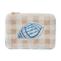 Dompet Koin Ikan Tropis Berhias Manik-Manik Buatan Tangan, Kantong Resleting Motif Kehidupan Laut, Dompet Mini, Aksesori Pesta Modis