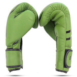 Gants de boxe en cuir synthétique pour l'entraînement au MMA, au Muay Thai, au kickboxing et aux sacs de frappe, avec sangle Velcro – Vente en gros - Product Image 3