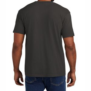 เสื้อยืดโอเวอร์ไซส์ทรงหลวมสำหรับผู้ชาย ผ้าฝ้าย 100% เนื้อหนา สไตล์สตรีทแวร์ลำลอง แขนสั้น มีกระเป๋าเสื้อ - Product Image 3