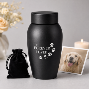 Metal Pet <b>Urn</b> Stainless Steel Cremation Keepsake <b>Urn</b> Custom Engraved Memorial Container for Dogs <b>Cats</b> - Product Image 4