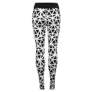 High Waist Geometric Printed <b>Yoga</b> Leggings Full Length Four-Way Stretch Spandex Polyester <b>Women</b> <b>Pants</b> - Product Image 5