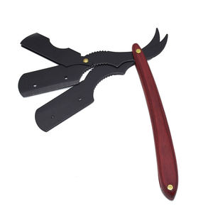 ที่วางมีดโกนแบบพับได้ สแตนเลสสตีลวินเทจ รุ่นปี 2026 สำหรับร้านตัดผม พร้อมด้ามจับไม้ สำหรับผู้ชายโกนหนวด - Product Image 3